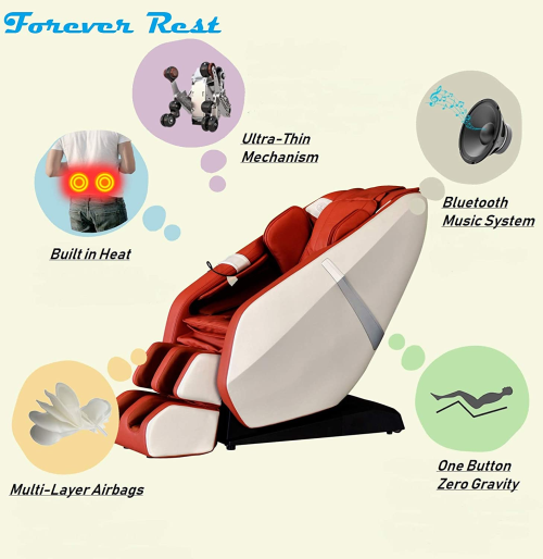 Red FOREVER REST Massage Chair FR-6KSL